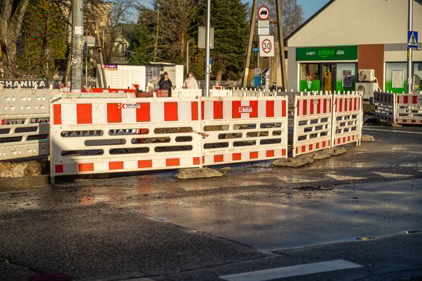 Trwa przebudowa okolic skrzyżowania ulic Maślickiej i Północnej